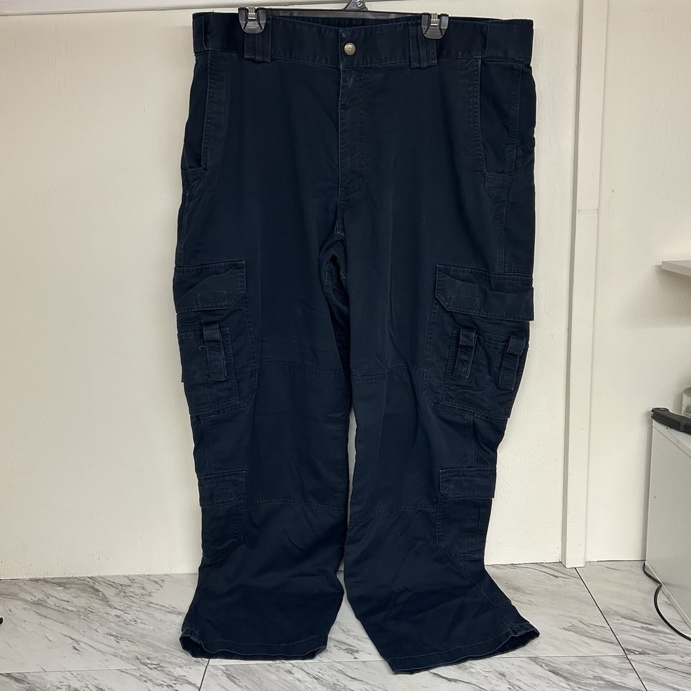 5.11 Tactical EMS Pants Mens 40x34 Navy Blue Cargo Ripstop Regular Fit 74310